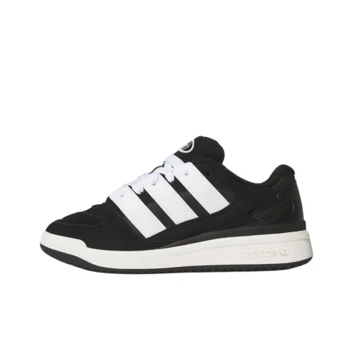 Adidas Originals FORUM 2000 Устойчивые к истиранию низкие скейтборд-кроссовки унисекс черно-белые