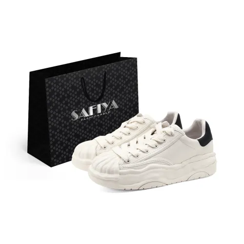 Safiya Low Top Скейтборд Кроссовки Женские Бежевый Черный
