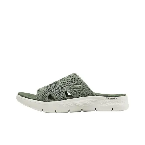 Skechers Шлепанцы Женские Зеленые