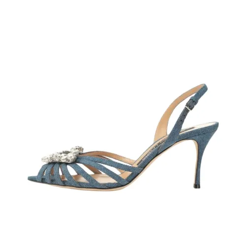 SERGIO ROSSI Godiva Узкий каблук Высокие каблуки 7,5 см Женские Синий