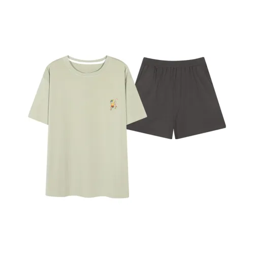 XIAFENYAN Пижамный комплект женский зеленый