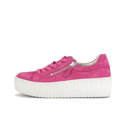 Gabor Модный Низкий Топ Скейтборд Кроссовки Женские Фуксия