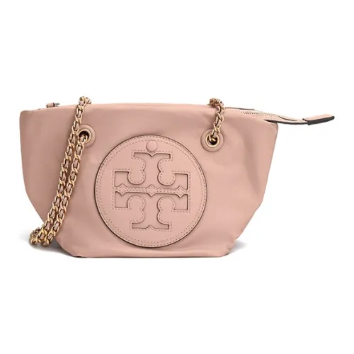 TORY BURCH Ella Переработанный Нейлон Сумка через плечо Сумка на плечо Маленькая Женская Розовая