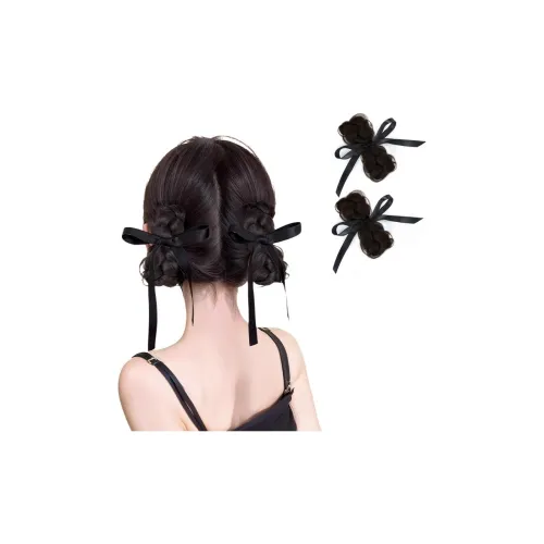 MUYAN Бант Цветочный Твист Косичка Bun Перука Женская Высокая Температура Пряжа Косичка