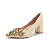 Золотой [Высота каблука 6,5 см]