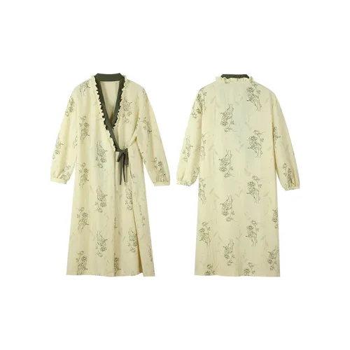 Kerener Ночная сорочка Женская Желтая