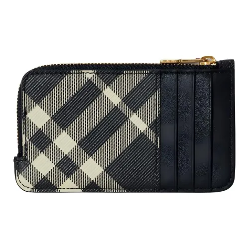 Burberry Полиэстер Картхолдер Женские Черный Ткань с принтом