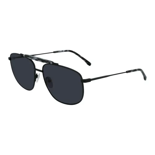 LACOSTE Металл Aviator Солнцезащитные очки Мужские Черные