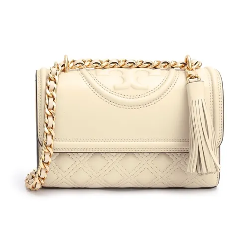 TORY BURCH Fleming Sheepskin Crossbody Bag Shoulder Bag Women's White