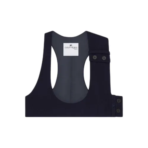 COURREGES SS25 POLYWOOL Бюстгальтер Женский Темно-синий Синий Морской Синий