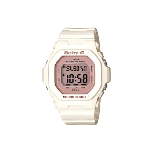CASIO Baby G Collection Кварцевый механизм Смольный ремешок Женские часы Розовый циферблат Часы BG 5606 7B