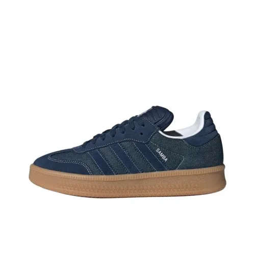 Adidas Originals Samba XLG Abrasion Resistant Низкие Кроссовки для скейтбординга Унисекс Темный индиго