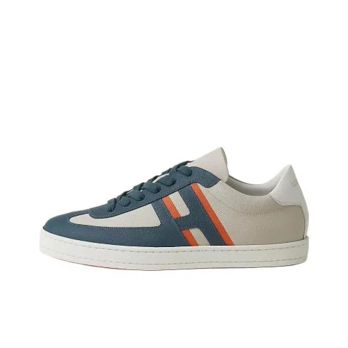 HERMES Boomerang Low Топ Скейтборд Кроссовки Мужские Синие Белые