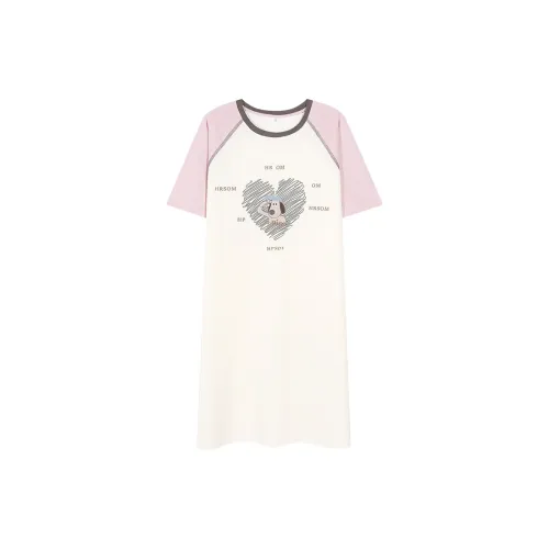 WANANNI Ночная сорочка Женская Фиолетово-розовая