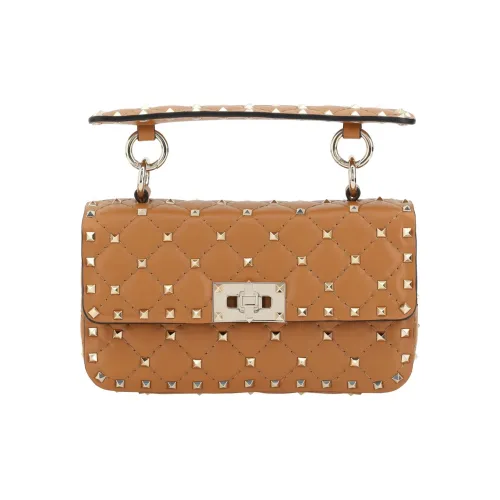 Valentino Garavani Телячья кожа Сумка через плечо Сумка Маленькая Женская Коричневая