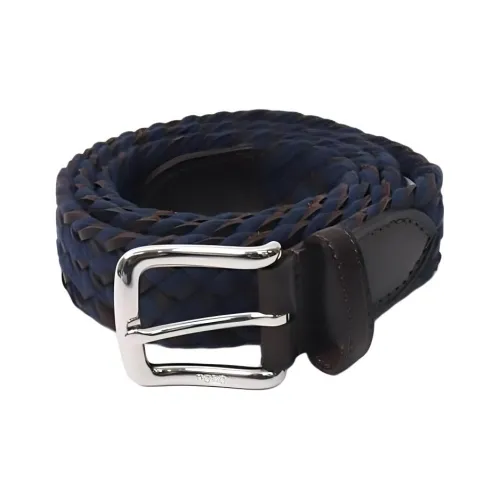 Polo Ralph Lauren Хлопок Буйвол Кожаный Хлопковая Ткань Кожаные Ремни Мужской Коричневый