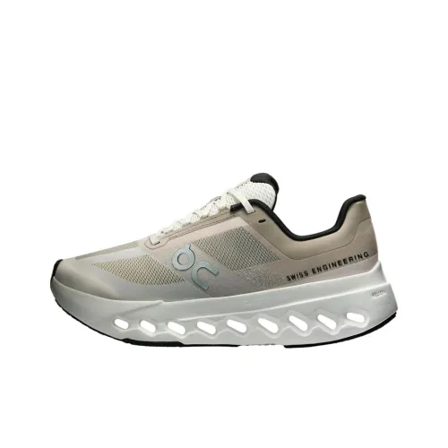 On Cloudsurfer Next противоскользящий устойчивый к истиранию низкий топ для тренировок кроссовки для спринта беговые кроссовки женские серый белый