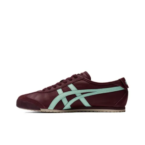Onitsuka Tiger MEXICO 66 Повседневный Низкий Топ Темно-Красный Синий Унисекс