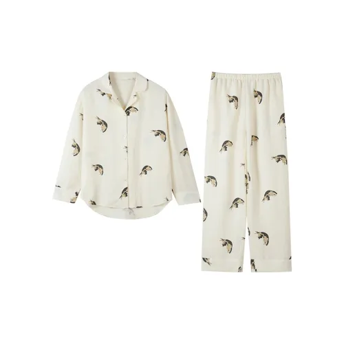 Kerener Pajama Комплект Женский Экрю