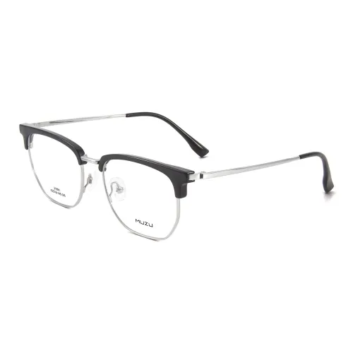 MUZU Пластина Сплав Рамка TR90 Нержавеющая Сталь Оправа «Брови» Оправы для Очков Унисекс