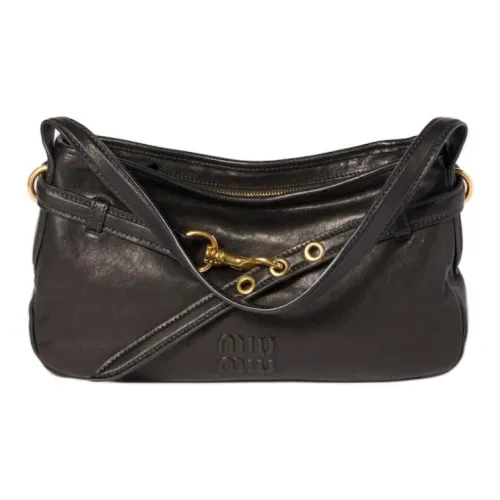 MIU MIU Aventure Nappa Sheepskin Сумка через плечо Женская Черная