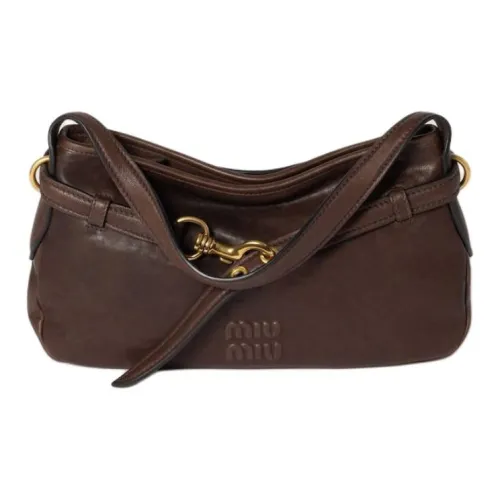 MIU MIU Aventure Nappa Sheepskin Сумка через плечо Женская Коричневая