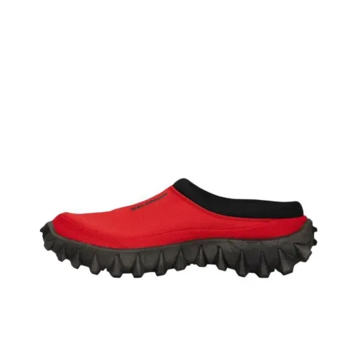 SALOMON Износостойкие противоскользящие домашние тапочки унисекс красного цвета