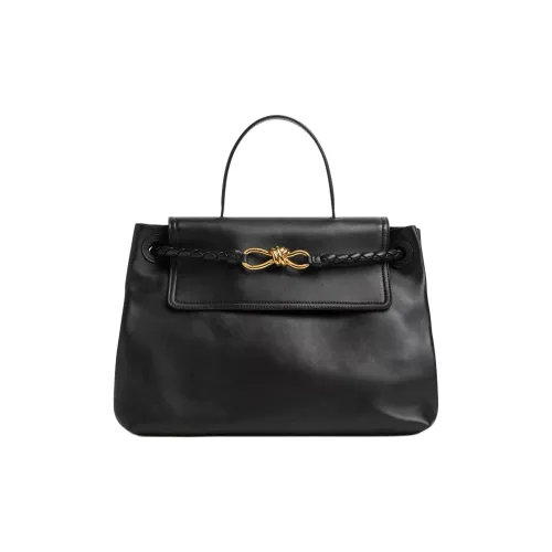 Bottega Veneta Телячья кожа Тоут Сумка Сумка для покупок Сумка через плечо Сумка среднего размера Женская Черная