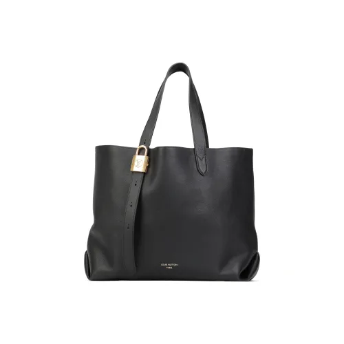 LOUIS VUITTON LOW KEY CABAS Кожа Тоут Сумка Сумка для покупок Сумка на одно плечо Средняя Женская Черная