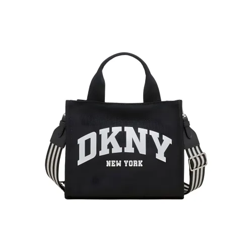 DKNY 100% хлопок Тоут Сумка Сумка для покупок Сумка через плечо Сумка Маленькая Женская Черная