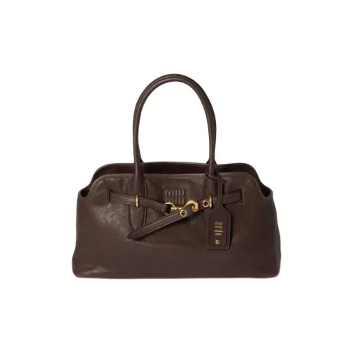 MIU MIU Aventure Напп-Кожа Сумка через плечо Сумка Женская Цвет Бриджвуд