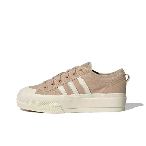 Adidas Originals Nizza Platform Slip-resistant Abrasion-resistant Low Top Skateboard Shoes Unisex Light Umber Adidas Originals Nizza Platform Slip-resistant Abrasion-resistant Низкие Скейтборд Кроссовки Унисекс Светлый Умбра