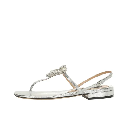 SERGIO ROSSI Godiva One Ремешок Сандалии Женские Серебряные