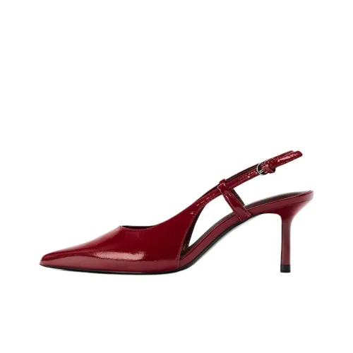 ZARA Высокие каблуки Красный Женские