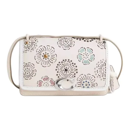 COACH Bandit Телячья кожа Сумка на плечо Маленькая Женская Мел