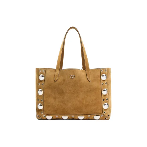 Valentino Замша Тоут Сумка Сумка для покупок Сумка Сумка через плечо Средняя Женская Гаванский Бежевый