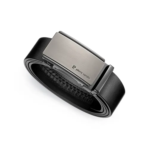 PIERRE CARDIN Ремень из крупнозернистой текстуры коровьей кожи набор в подарочной коробке мужской 3,45 см