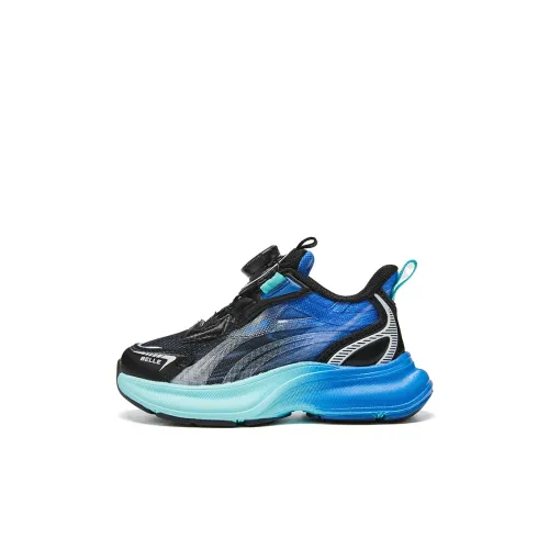 Белль Амортизация и Дышащий Низкий Топ Детские Баскетбольные Кроссовки Черный Детский