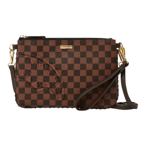 SPRAYGROUND ПВХ клатч женский коричневый