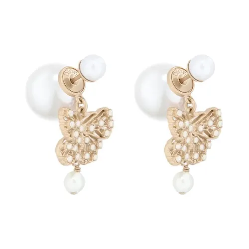 DIOR Серьги из металла женские матовые золотые