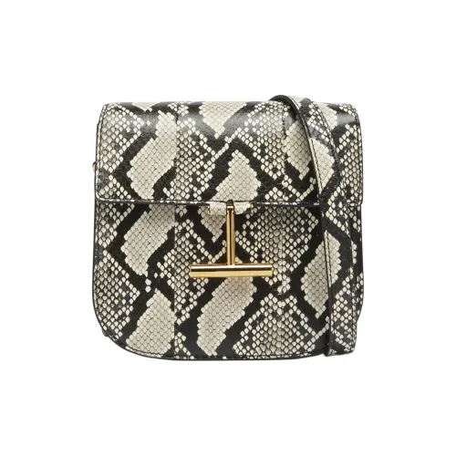 TF Tara Кожа Сумка через плечо Сумка на плечо Мини Женская Черная и Хаки