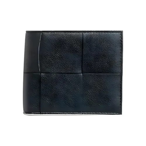 Bottega Veneta Cassette Кошелек из коровьей кожи Мужской Ink Аква Зеленый Glacier Blue Trim