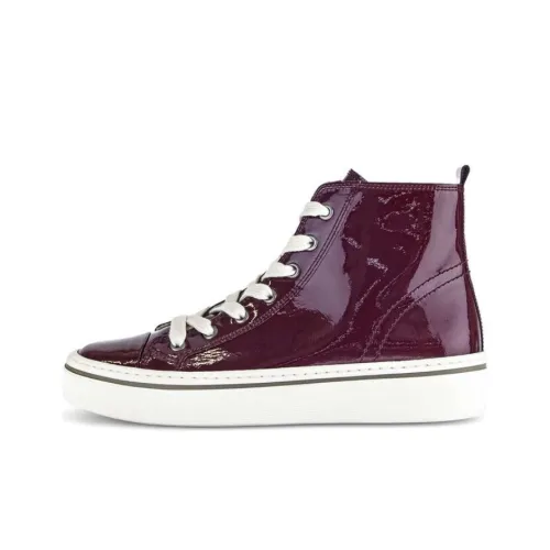 Gabor Модные Высокие Кроссовки для Скейтбординга Женские Красные