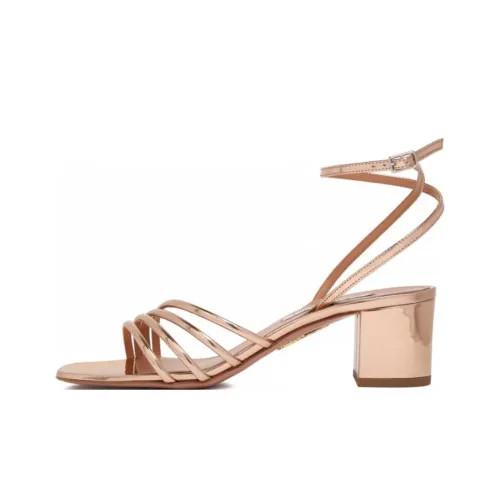 AQUAZZURA LaTour One Ремешок Сандалии 5 см Женские Золотые