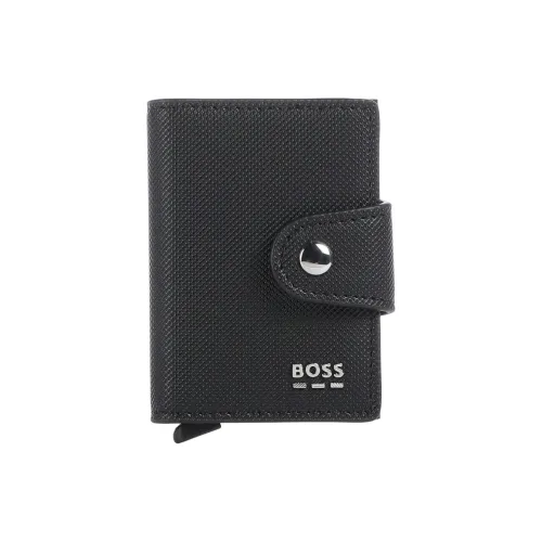 Hugo Boss Синтетическая кожа Держатель для карт Мужской Черный