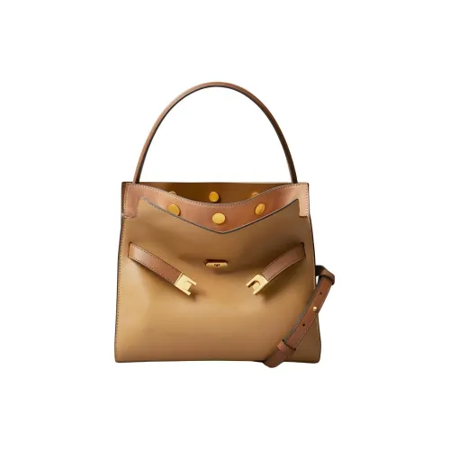 TORY BURCH Lee Radziwill Коровья кожа Сумка через плечо Сумка Маленькая Женская Карамель