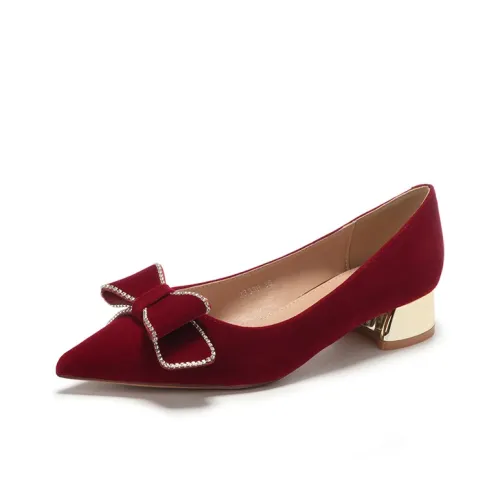 QITUMAUL Высокие каблуки Женские Красный