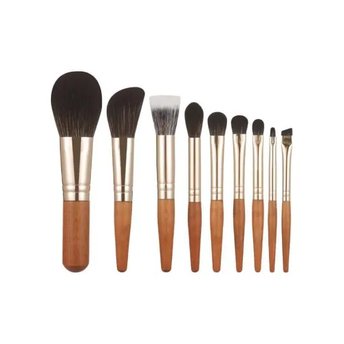 YUECHUMEI Мини Портативный Набор Кистей для Макияжа Контуринг Мягкая Кожа Дружественная Форма 9 шт