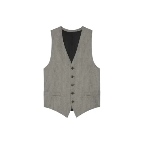 CELINE SS25 Весенний Летний Коллекция для Мужчин Жилет Мужской Серый