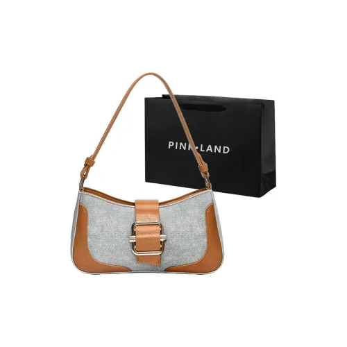 PINK·LAND ПУ (полиуретан) Сумка через плечо Женская Деним Коричневый Деним Серебряный Деним Черный